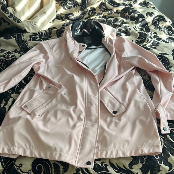Primark Light Pink Hooded Trench Coat - Picture 1 of 1